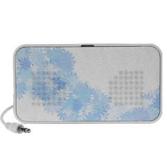 Blue flowers mini speaker