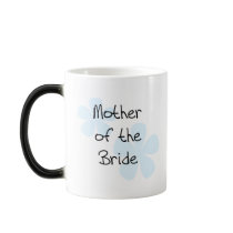 Blue Flowers Mother of Bride mugs