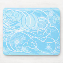 blue flowers mousepads