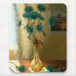 Blue Flowers Mouse Pads