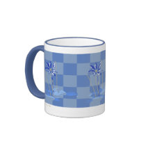 Blue flowers  mugs