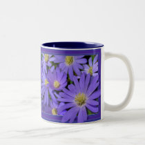 Blue Flowers Mug Coffee Cup Blue Daisies Cup mugs