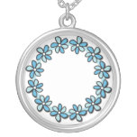 Blue Flowers Pendant