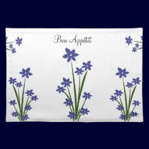 Blue Flowers Placemat placemats
