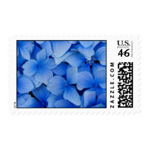 Blue Flowers Postage Stamp