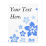 blue flowers post cards