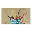 Blue flowers Profile Card business cards