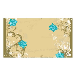 Blue flowers Profile Card profilecard