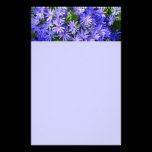 Blue Flowers Stationery