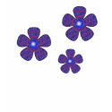 blue flowers t-shirts by DonnaGrayson blue flowers t-shirts