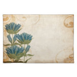 Blue Flowers Vintage Place Mat