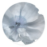 Blue Flowers Wedding Envelope Seals stickers