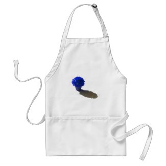 Blue Flowers White Bucket and Shadow apron
