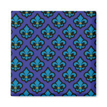 Blue Fluer de Lis Magnet