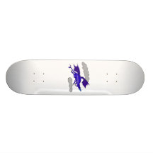 Blue Flying Dragon Cute Skateboard