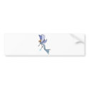 blue flying fairy pixie bumper stickers