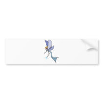 blue flying fairy pixie bumper stickers