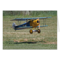 Blue Fokker D.VII Card