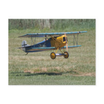 Blue Fokker D.VII Postcard