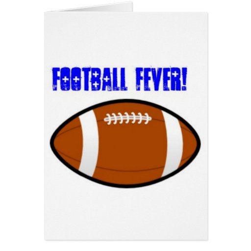 Blue Football Design Card Zazzle