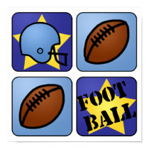 Blue Football posters by mikaushop Blue Football posters