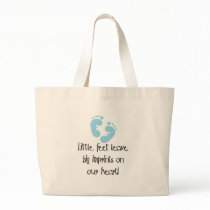 Blue Footprints Canvas Bags