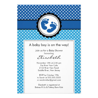 Baby Shower Footprint Invitations, 233 Baby Shower Footprint ...