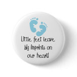 Blue Footprints Button