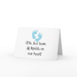 Blue Footprints Greeting Card