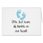 Blue Footprints Greeting Card