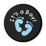 Blue Footprints It's a Boy magnets