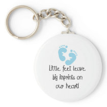 Blue Footprints Keychain