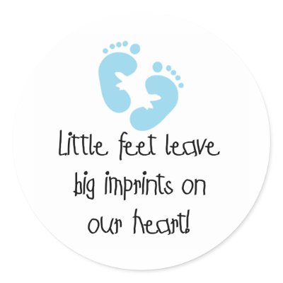 Blue Footprints Little Feet Big Imprints Sticker by maternity