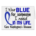 Blue For Someone I Need Huntington's Disease Card