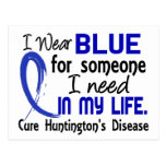 Blue For Someone I Need Huntington's Disease Post Card