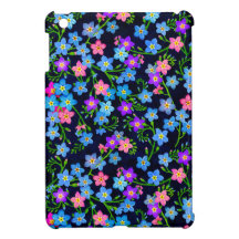 Blue Forget Me Not Garden Flowers iPad Mini Case