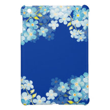 Blue Forget Me Nots iPad Mini Cases
