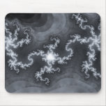 Blue fractal abstract composition #2 mouse pad
