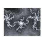 Blue fractal abstract composition #2 post cards