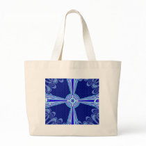 Blue Fractal Accent Bag