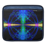 Blue Fractal Art iPad Sleeve