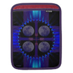 Blue Fractal Art iPad Sleeve