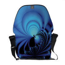 Blue Fractal Commuter Bag