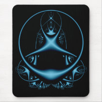 Blue Fractal Mousepad
