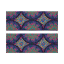 Blue Fractal Pattern Canvas Prints