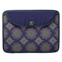 Blue Fractal Pattern MacBook Pro Sleeves