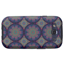 Blue Fractal Pattern Samsung Galaxy SIII Covers