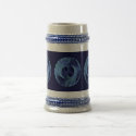 Blue Fractal Stein mugs by Perlyyyy Blue Fractal Stein mugs