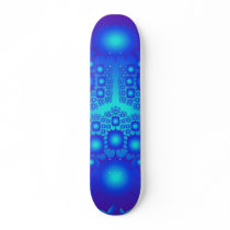 Blue Fractal: Vector Art: Custom Skateboard by spiritswitchboard Blue Fractal: Vector Art: Custom Skateboard