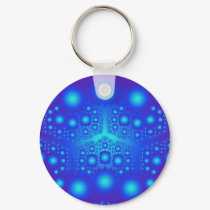 Blue Fractal: Vector Art: keychains by spiritswitchboard Blue Fractal: Vector Art: keychains